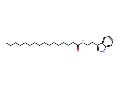 N-Palmitoyltryptamine structure
