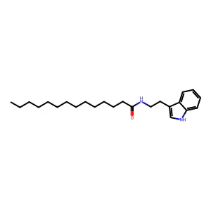 Myristoyl tryptamine structure