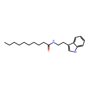 N-[2-(1H-Indol-3-yl)ethyl]decanamide structure