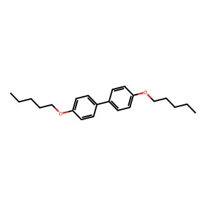 4,4'-Diamyloxybiphenyl structure