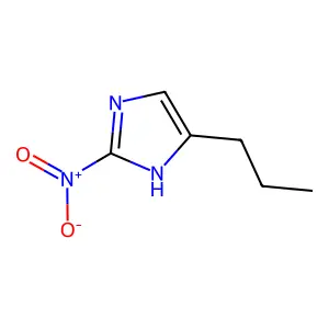 Imidazole, 2-nitro-4-propyl-, mixed with 2-nitro-5-propylimidazole (1:1) structure