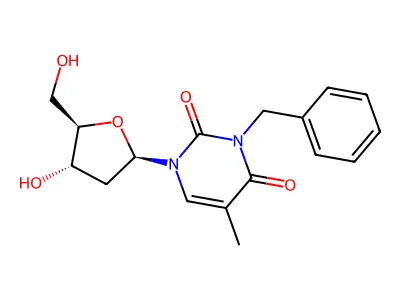 N(3)-Benzylthymidine structure
