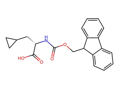 Fmoc-beta-cyclopropyl-L-Ala-OH structure
