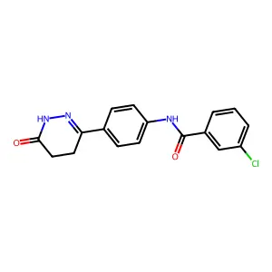 3-Chloro-N-[4-(1,4,5,6-tetrahydro-6-oxo-3-pyridazinyl)phenyl]benzamide structure