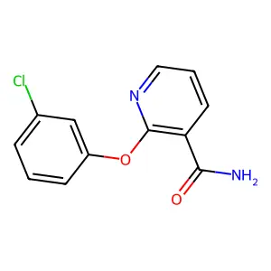 2-(3-Chlorophenoxy)nicotinamide structure