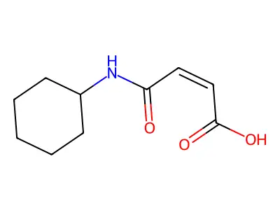 4-(Cyclohexylamino)-4-oxobut-2-enoic acid structure