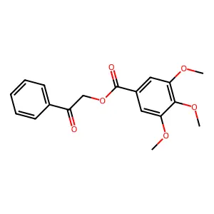 2-Oxo-2-phenylethyl 3,4,5-trimethoxybenzoate structure