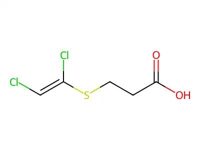3-(1,2-Dichloroethenylsulfanyl)propanoic acid structure