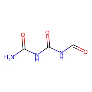 N-(carbamoylcarbamoyl)formamide structure