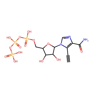 5-ethynyl-1-beta-D-ribofuranosylimidazole-4-carboxamide triphosphate structure