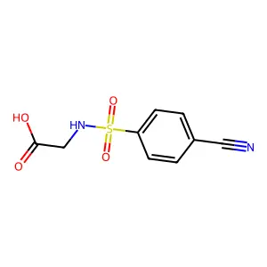 2-(4-Cyanobenzenesulfonamido)acetic acid structure