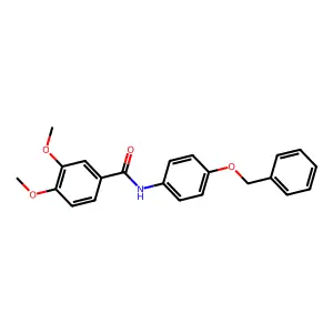 N-[4-(benzyloxy)phenyl]-3,4-dimethoxybenzamide structure
