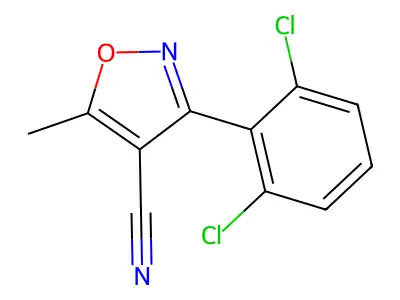 3-(2,6-Dichlorophenyl)-5-methyl-1,2-oxazole-4-carbonitrile structure