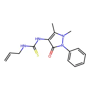 1-Allyl-3-(1,5-dimethyl-3-oxo-2-phenyl-2,3-dihydro-1H-pyrazol-4-YL)-thiourea structure