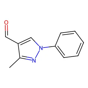 3-methyl-1-phenyl-1H-pyrazole-4-carbaldehyde structure