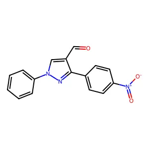 3-(4-Nitrophenyl)-1-phenyl-1H-pyrazole-4-carbaldehyde structure