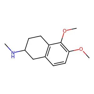 5,6-Dimethoxy-N-methyl-1,2,3,4-tetrahydronaphthalen-2-amine structure