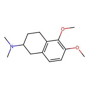 2-Naphthylamine, 1,2,3,4-tetrahydro-5,6-dimethoxy-N,N-dimethyl- structure