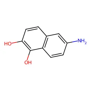 6-Amino-1,2-dihydroxynaphthalene structure