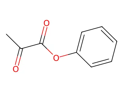 Pyruvic acid, phenyl ester structure
