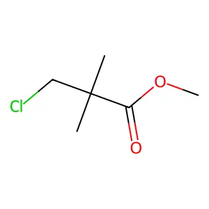 Propanoic acid, 3-chloro-2,2-dimethyl-, methyl ester structure