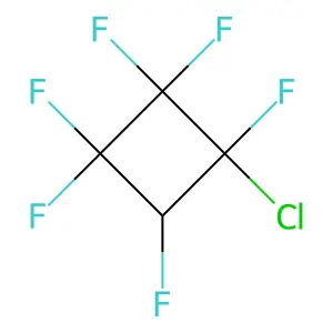 1-Chloro-1,2,2,3,3,4-hexafluorocyclobutane structure