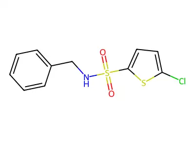 5-Chloro-N-(phenylmethyl)-2-thiophenesulfonamide structure
