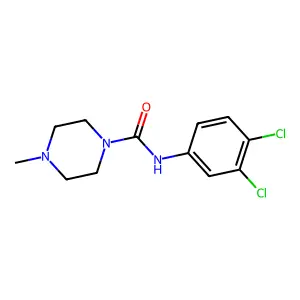 N-(3,4-dichlorophenyl)-4-methylpiperazine-1-carboxamide structure