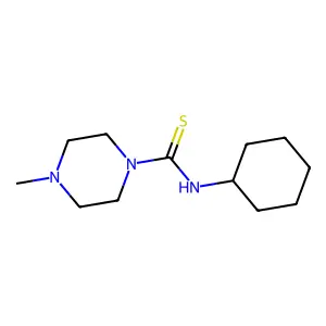 N-cyclohexyl-4-methylpiperazine-1-carbothioamide structure