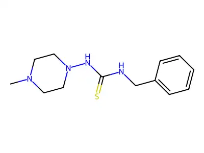 N-(4-Methyl-1-piperazinyl)-N'-(phenylmethyl)thiourea structure