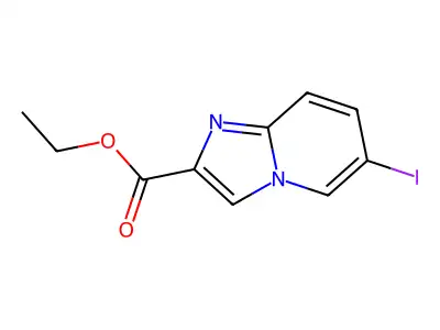 Ethyl 6-iodoimidazo[1,2-a]pyridine-2-carboxylate structure