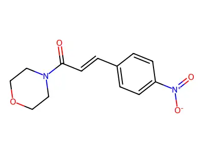 1-Morpholino-3-(4-nitrophenyl)prop-2-en-1-one structure