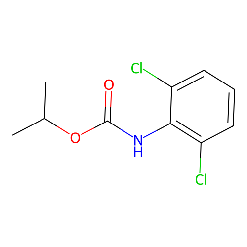Isopropyl 2,6-dichlorophenylcarbamate structure