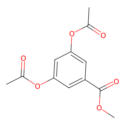 Methyl 3,5-bis(acetyloxy)benzoate structure