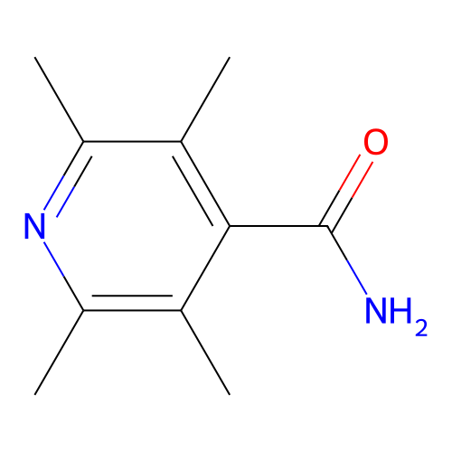 2,3,5,6-Tetramethylpyridine-4-carboxamide structure