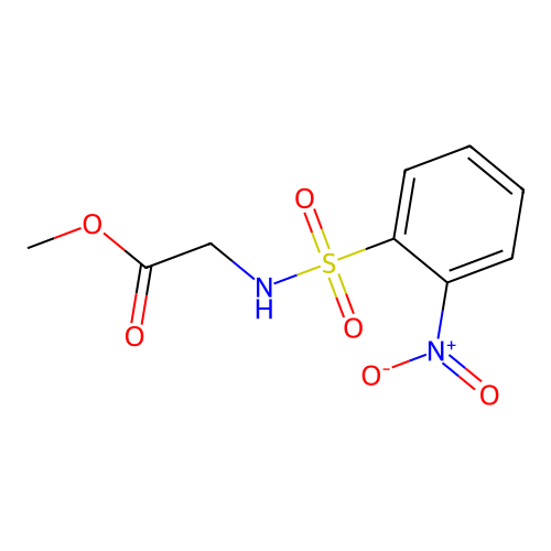 Methyl 2-(2-nitrobenzenesulfonamido)acetate structure