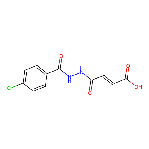 2-butenedioic acid, mono[2-(4-chlorobenzoyl)hydrazide], (2E)- structure