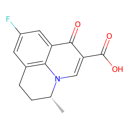 Flumequine, (R)- structure