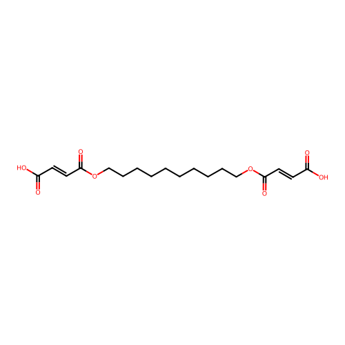 2-Butenedioic acid (2Z)-, 1,1'-(1,10-decanediyl) ester structure