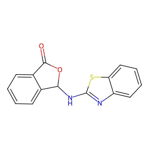 3-(Benzothiazol-2-ylamino)-3H-isobenzofuran-1-one structure