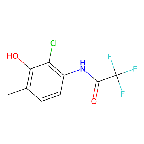Acetamide, N-(2-chloro-3-hydroxy-4-methylphenyl)-2,2,2-trifluoro- structure