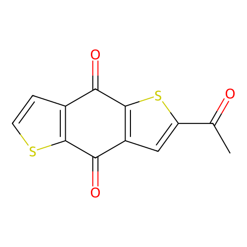 Benzo[1,5-b']dithiophene-4,8-dione, 2-acetyl- structure