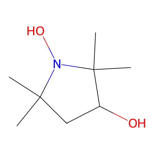 1-Hydroxy-2,2,5,5-tetramethylpyrrolidin-3-ol structure