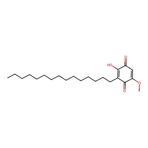 2-Hydroxy-5-methoxy-3-pentadecyl[1,4]benzoquinone structure