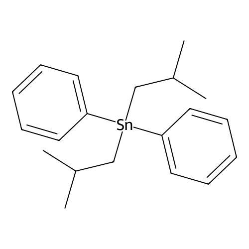 Diisobutyl(diphenyl)stannane structure