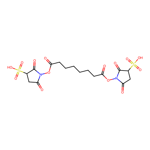 Bis(sulfosuccinimidyl) suberate structure