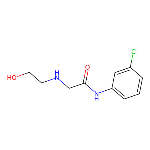 N-(3-Chlorophenyl)-2-((2-hydroxyethyl)amino)acetamide structure