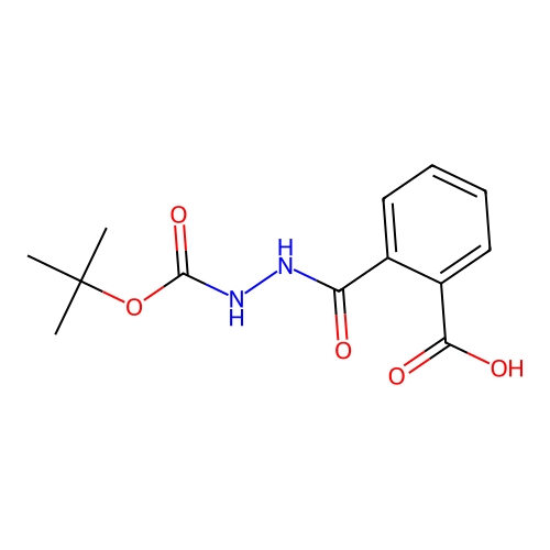 2-{[2-(Tert-butoxycarbonyl)hydrazinyl]carbonyl}benzoic acid structure