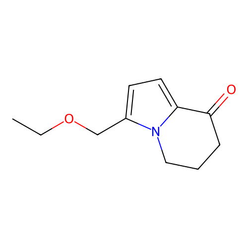 3-Ethoxymethyl-5,6,7,8-tetrahydroindolizin-8-one structure