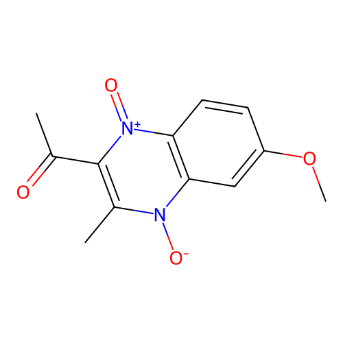 1-(6-Methoxy-3-methyl-1,4-dioxidoquinoxalin-2-yl)ethanone structure